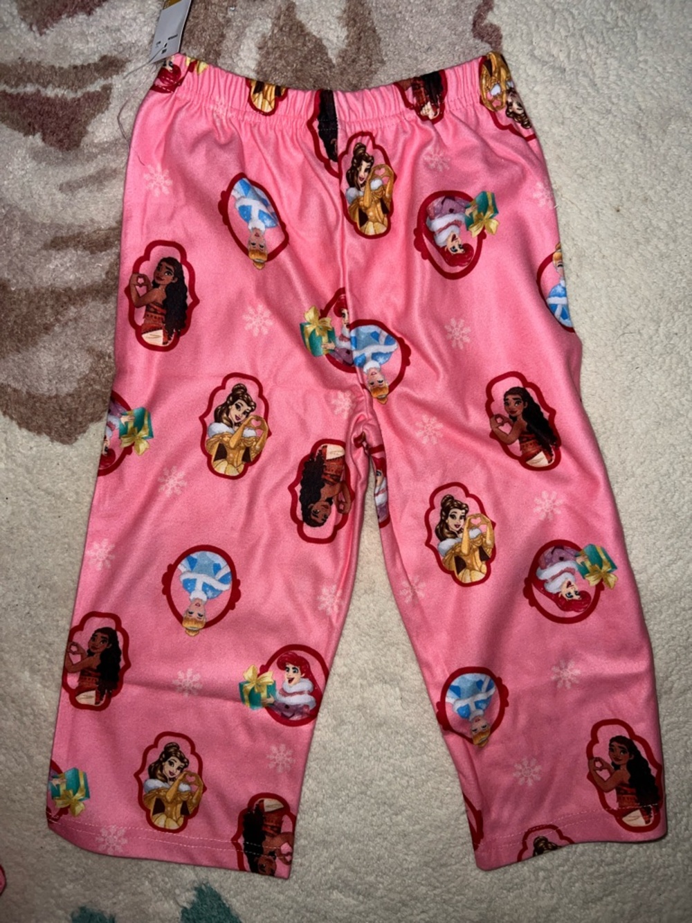 NEW Disney Pink Princess Character Pajama Set - Picture 8 of 10